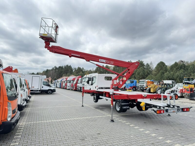 Nissan Cabstar Podnośnik Koszowy 25m CMC PLA 250 Zwyżka Pilot UDT Wumag GSR Multitel