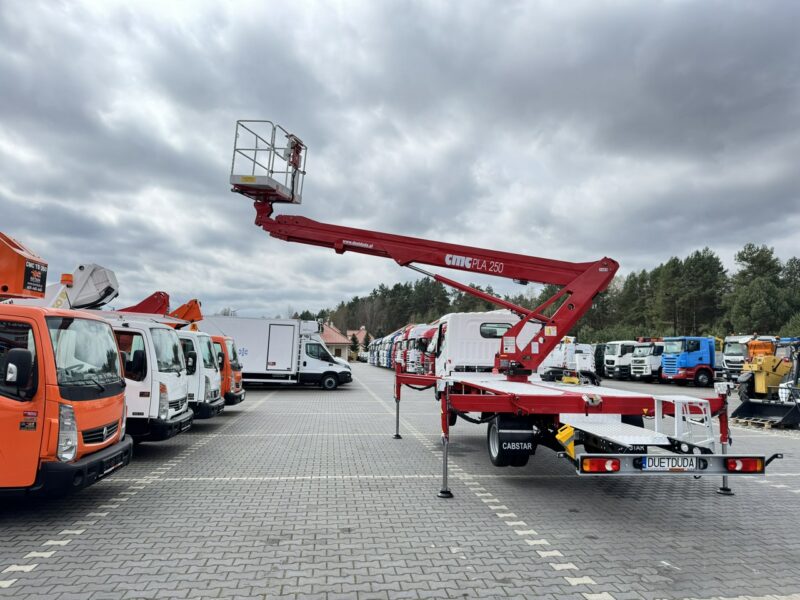 Nissan Cabstar Podnośnik Koszowy 25m CMC PLA 250 Zwyżka Pilot UDT Wumag GSR Multitel