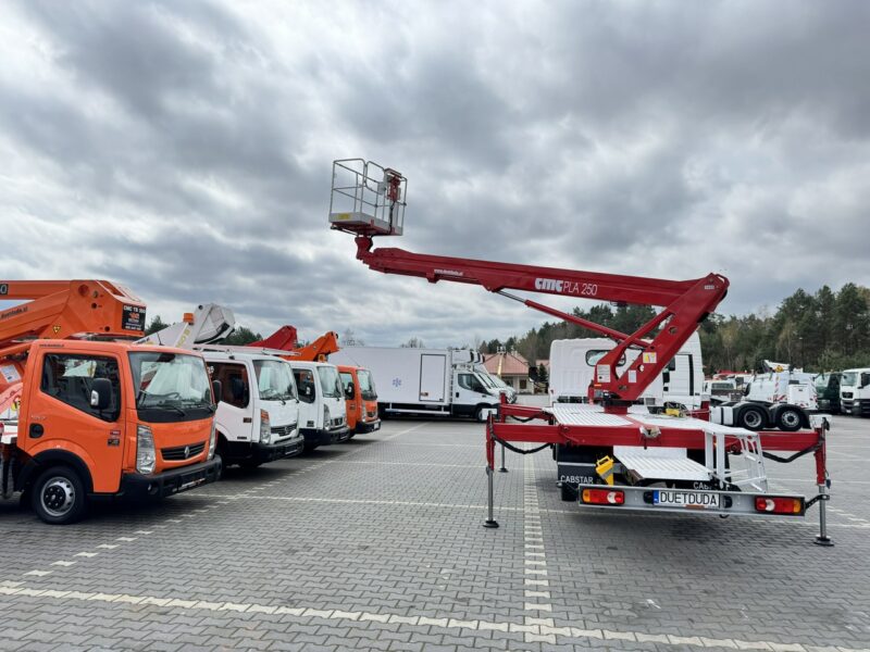 Nissan Cabstar Podnośnik Koszowy 25m CMC PLA 250 Zwyżka Pilot UDT Wumag GSR Multitel
