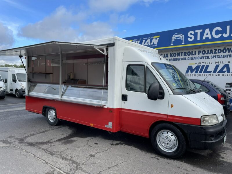 Peugeot Boxer Autosklep wędlin Gastronomiczna food truck foodtruck W-zasil DMC 3500