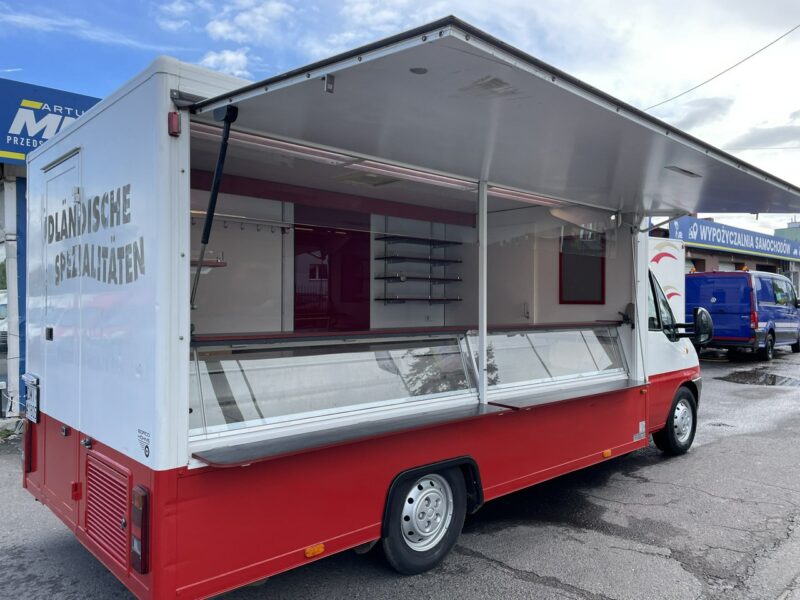 Peugeot Boxer Autosklep wędlin Gastronomiczna food truck foodtruck W-zasil DMC 3500