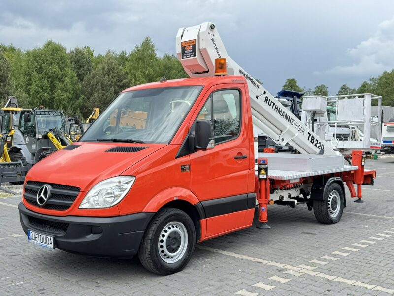 Mercedes Sprinter Podnośnik Koszowy 22m RUTHMANN TB 220 Zwyżka UDT (Palfinger Wumag GSR)