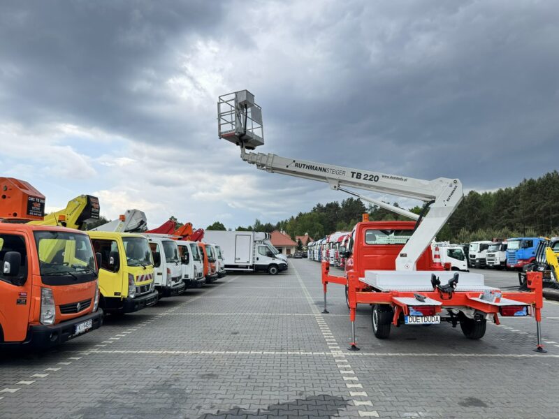 Mercedes Sprinter Podnośnik Koszowy 22m RUTHMANN TB 220 Zwyżka UDT (Palfinger Wumag GSR)