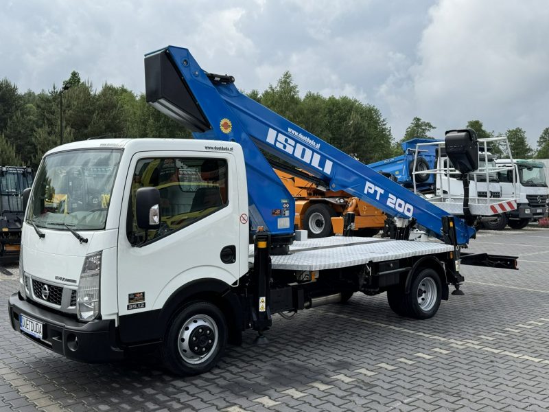 Nissan Cabstar NT400 Zwyżka Podnośnik Koszowy ISOLI PT 200 20m UDT Multitel P7