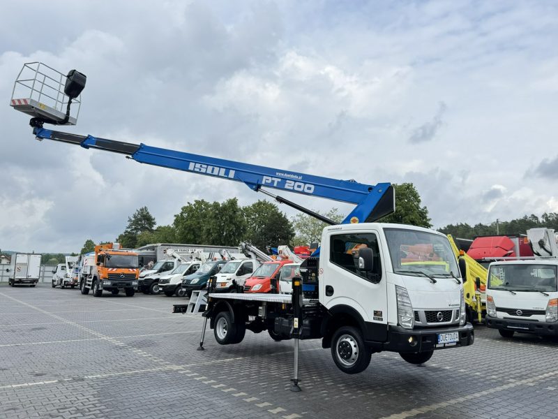 Nissan Cabstar NT400 Zwyżka Podnośnik Koszowy ISOLI PT 200 20m UDT Multitel P7