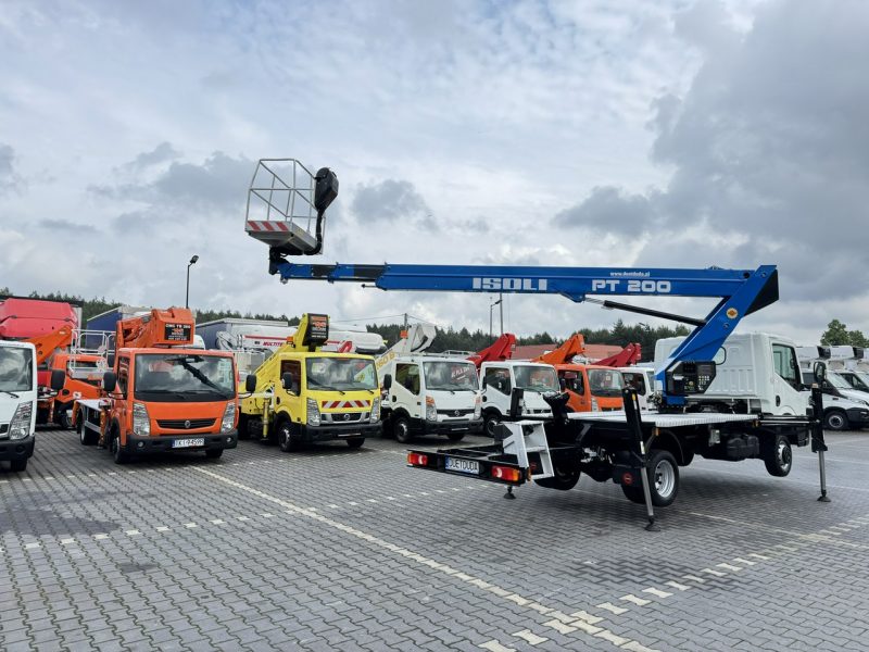 Nissan Cabstar NT400 Zwyżka Podnośnik Koszowy ISOLI PT 200 20m UDT Multitel P7