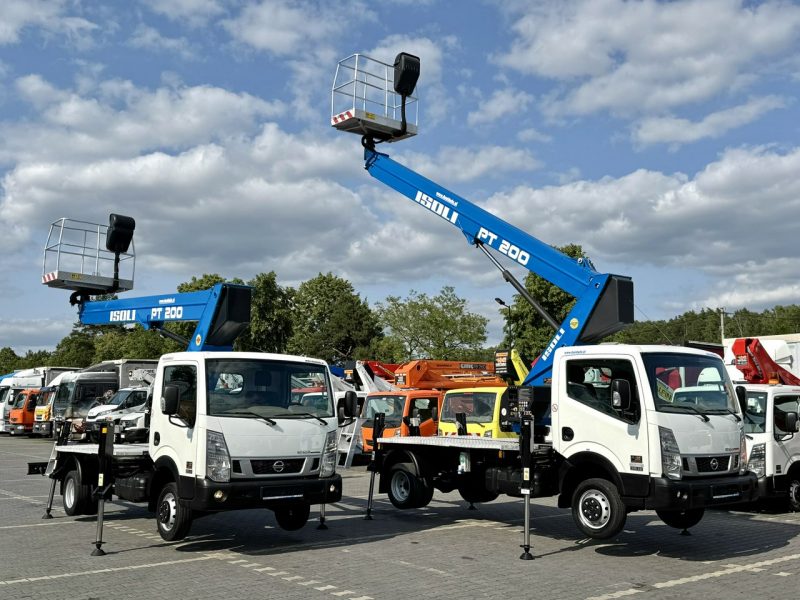 Nissan Cabstar NT400 Zwyżka Podnośnik Koszowy ISOLI PT 200 20m UDT Multitel P7