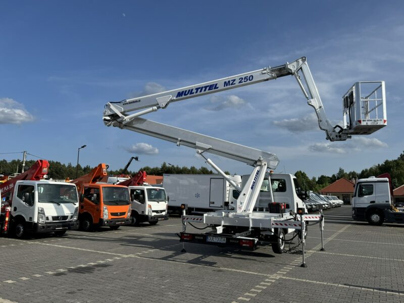 Iveco Daily 35S14 Podnośnik Koszowy Multitel MZ 250 Zwyżka UDT Wumag GSR CMC Ruthmann