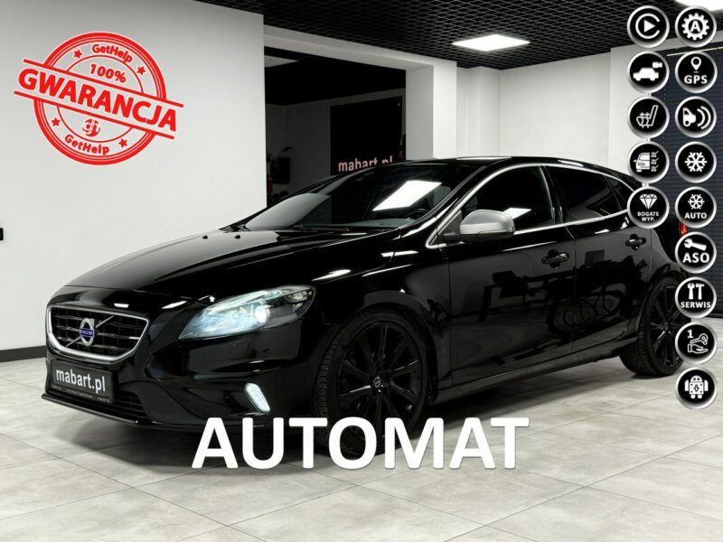 Volvo V40 2.0 Drive-E D3 150KM*R -DESIGN*Automat*Navi GPS*Sportsitze*ALU19*BLACK II (2012-)