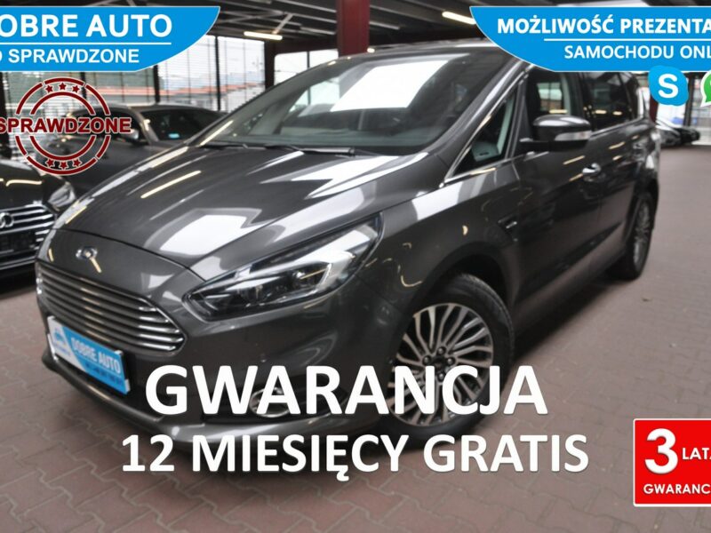 Ford S-Max 2.0 190KM Automat,Titanium,As.Park,El.Klapa,Roz.Znak,Navi,Kamera,FV23% II (2015-)