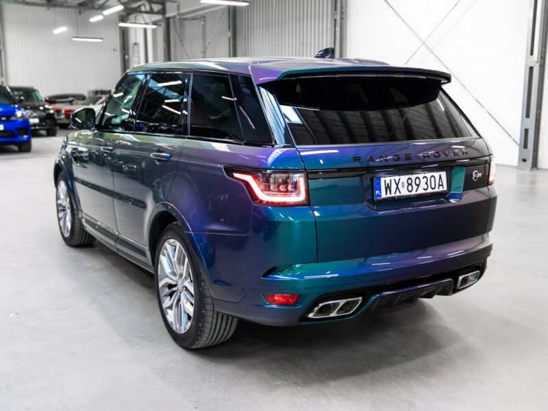 Land Rover Range Rover Sport SVR 5.0 Supercharged V8 575KM. Spectral Blue SVO! Bezwypadkowy. FV23%. II (2013-)