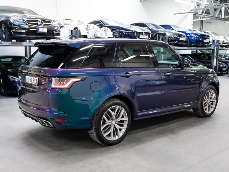 Land Rover Range Rover Sport SVR 5.0 Supercharged V8 575KM. Spectral Blue SVO! Bezwypadkowy. FV23%. II (2013-)