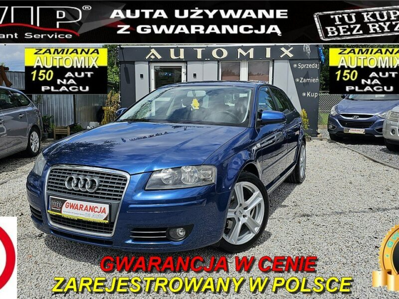 Audi A3 -SPRZEDANY- ŚLICZNE A3 8P 1.4 Benzyna125KM * Gwarancja w cenie 8P (2003-2012)