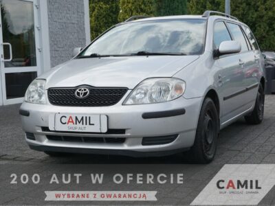 Toyota Corolla ekonomiczna benzyna, dodatkowy komplet koł, Seria E12 (2001-2007)