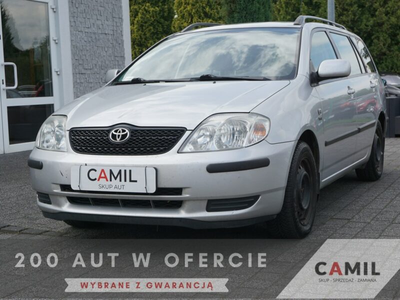 Toyota Corolla ekonomiczna benzyna, dodatkowy komplet koł, Seria E12 (2001-2007)