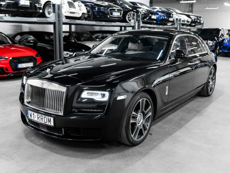 Rolls-Royce Ghost 6.6 V12 570KM. Gwiezdny sufit Starlight. Salon PL. 1 właściciel. FV23%