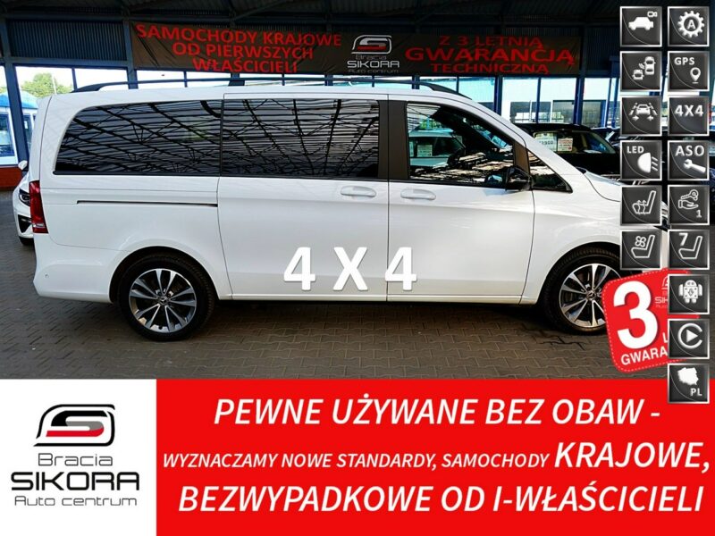 Mercedes V 300 DŁUGI 239KM AIRMATIC 4Matic 7OS. Gwar. FABRYCZNA Kraj 1wł Bezwyp F23% II (2014-)