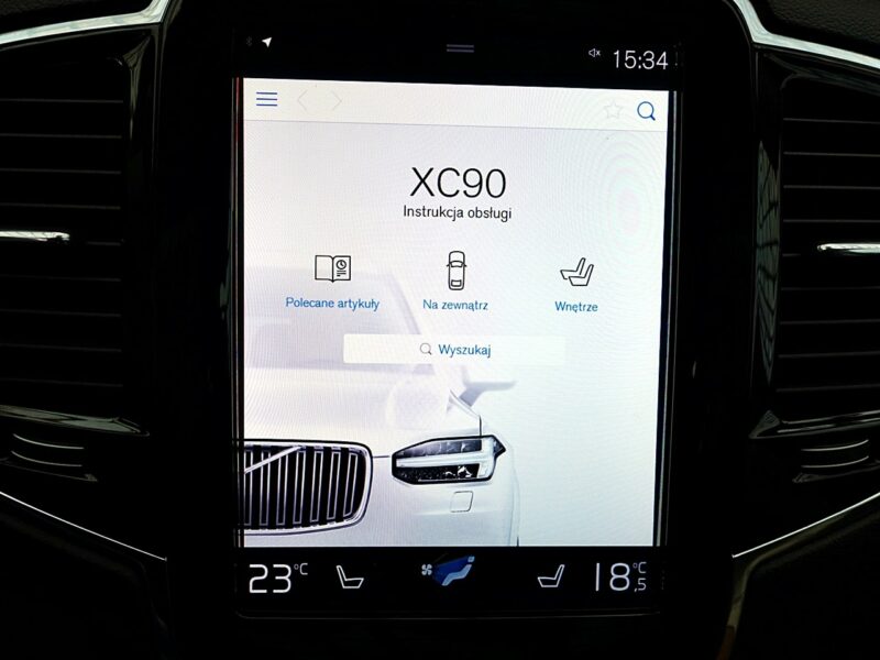 Volvo XC 90 7osób INSCRIPTION PNEUMATYKA Panorama 3Lata GWAR 1wł Kraj Bezwypa F23% II (2014-)
