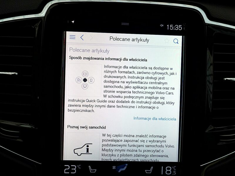 Volvo XC 90 7osób INSCRIPTION PNEUMATYKA Panorama 3Lata GWAR 1wł Kraj Bezwypa F23% II (2014-)