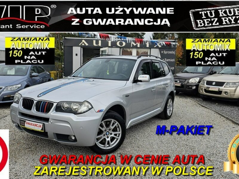BMW X3 LIFT/M-Pakiet ,SUPER STAN!Piękna skóra,Nawigacja,GWARANCJA,Zamiana E83 (2003-2010)