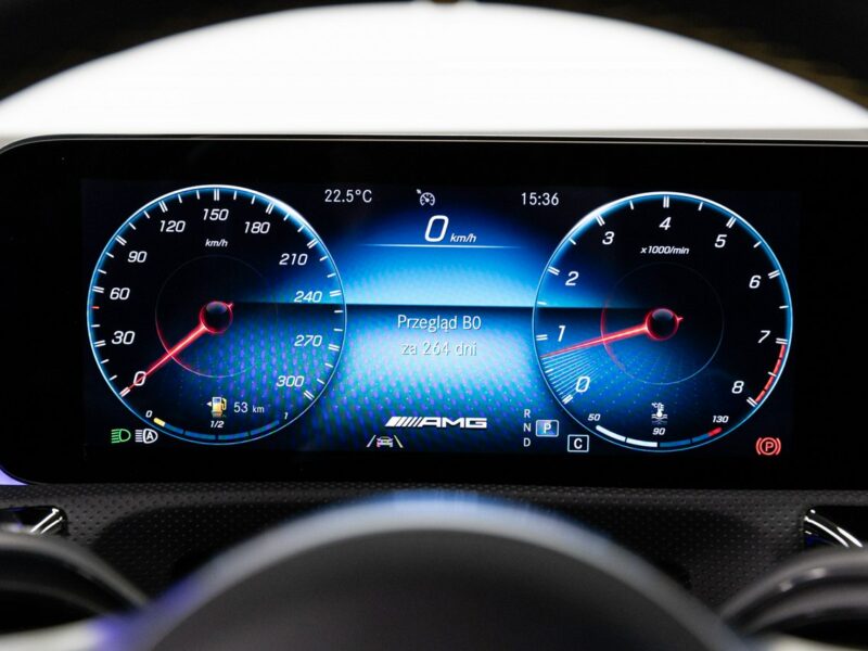 Mercedes CLA 45 AMG Salon PL. Fotele AMG Performance Advanced. FV23%, I (2013-2019)