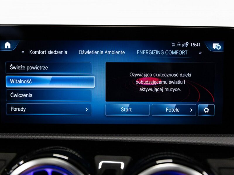 Mercedes CLA 45 AMG Salon PL. Fotele AMG Performance Advanced. FV23%, I (2013-2019)