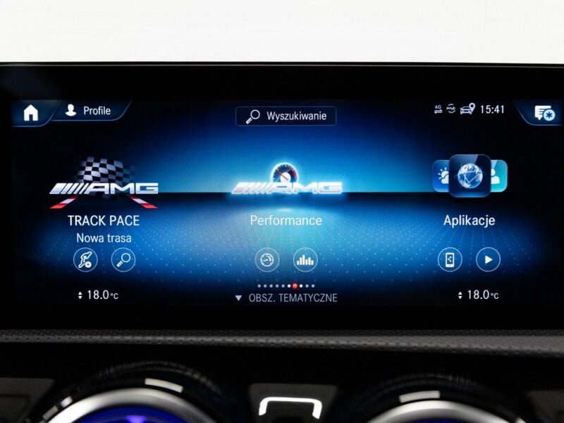 Mercedes CLA 45 AMG Salon PL. Fotele AMG Performance Advanced. FV23%, I (2013-2019)