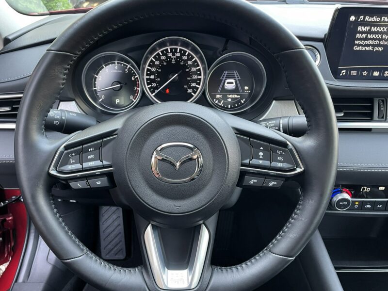 Mazda 6 Aktywny Tempomat, Asystent Pasa, Klimatyzacja, Kamera cofania, LED III (2012-)
