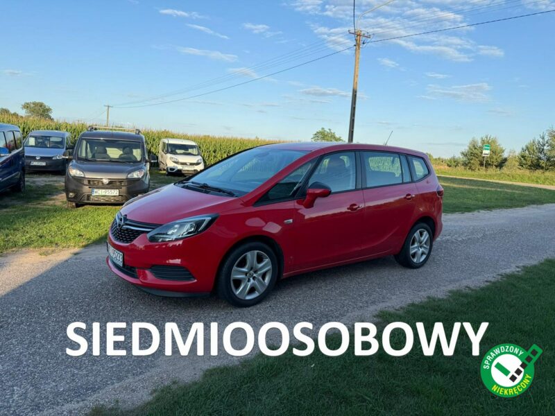 Opel Zafira 1.6T 150KM LPG 2017r 105 tys przebieg 7 osobowa C (2011-)