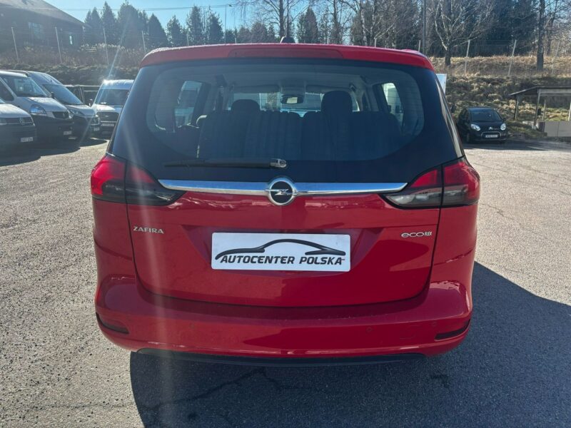 Opel Zafira 1.6T 150KM LPG 2017r 105 tys przebieg 7 osobowa C (2011-)
