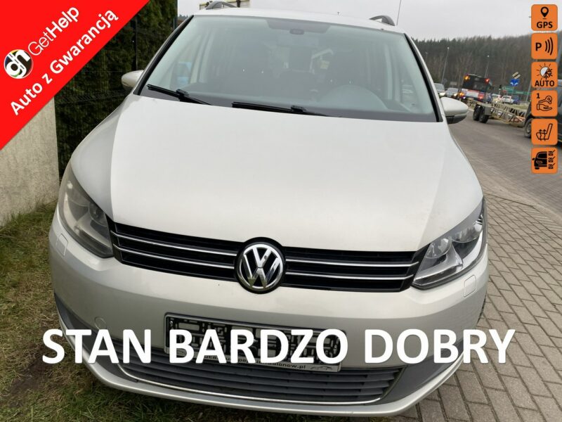 Volkswagen Touran 5 miejsc, podg. fotele, klimatronik, nawigacja dotykowa, z Niemiec II (2010-2015)