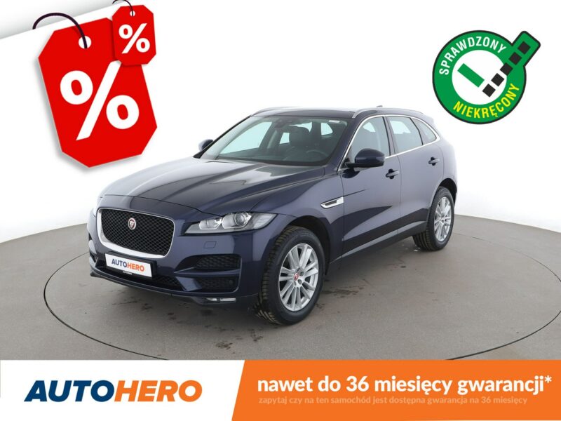 Jaguar F-PACE 20d Automat AWD Portfolio Panorama Tempomat Skóra Bi-Xenon Kamera PDC