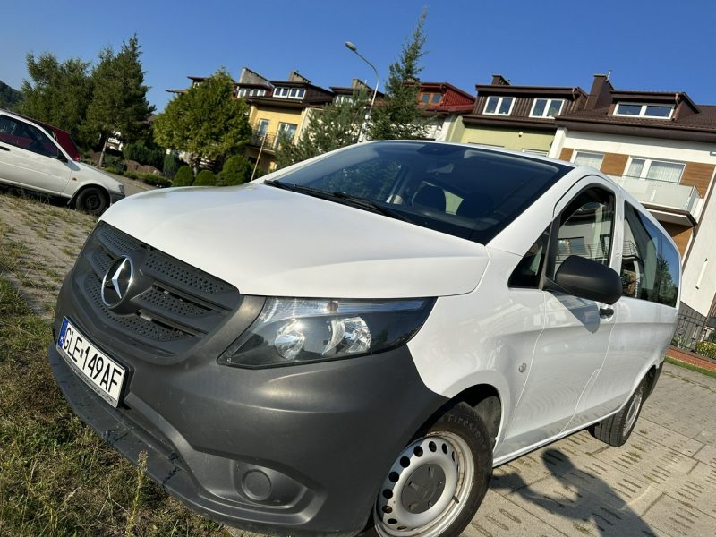 Mercedes Vito 9 osobowy, klimatyzacja, nawigacja, światła dzienne, niski przebieg W447 (2014-)