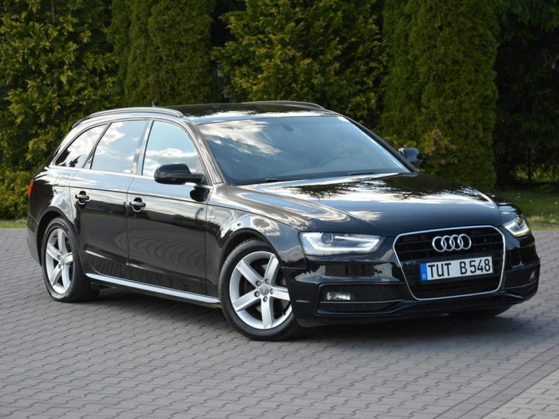Audi A4 2XS-line Skóry Duża Navi MMI Ledy BI-Xenon 2xPDC ASO do końca Oryginał B8 (2007-2015)