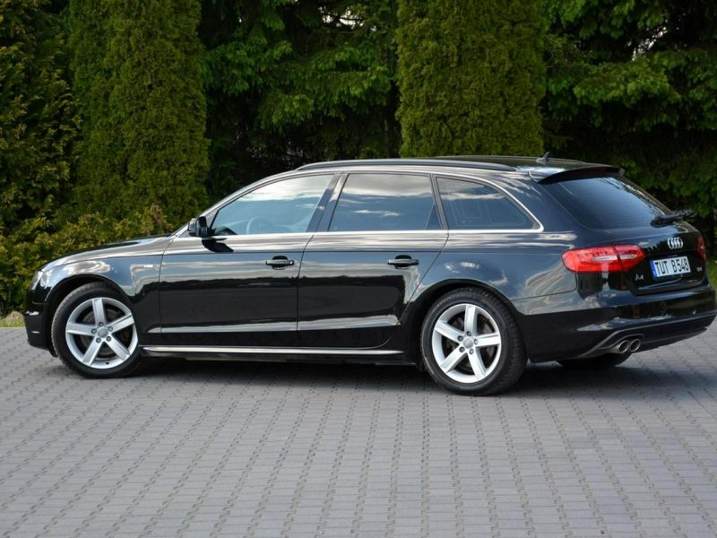Audi A4 2XS-line Skóry Duża Navi MMI Ledy BI-Xenon 2xPDC ASO do końca Oryginał B8 (2007-2015)
