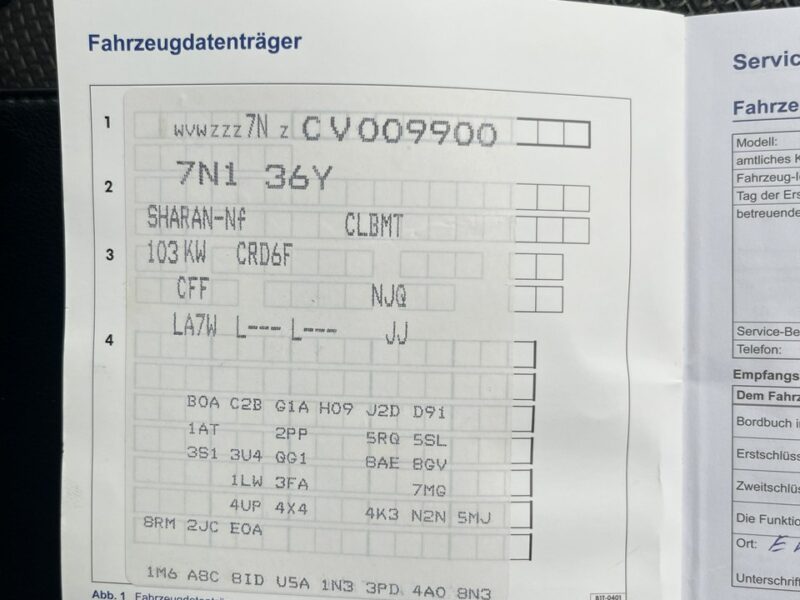 Volkswagen Sharan Volkswagen Sharan 2.0TDi DSG Automat Klima NAVI Hak Alufelgi Serwis! II (2010-)