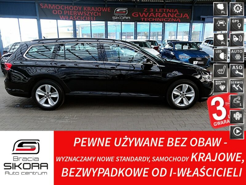 Volkswagen Passat 2,0TSi Skóra+Navi+ACC+LED 3Lata GWARANCJA 1wł Kraj Bezwypadkowy F23% B8 (2014-2023)