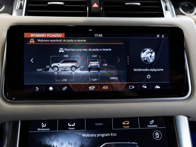 Land Rover Range Rover Sport 3.0P 400KM HSE Dynamic. Gwarancja do 03.2026. Bezwypadkowy. FV23%. II (2013-)