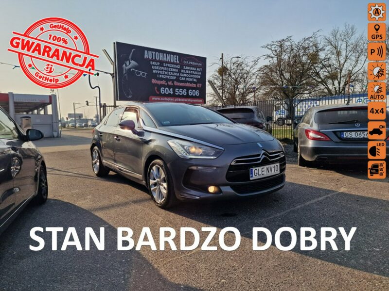 Citroen DS5 2.0d Hybryda 163 KM, Automat, LED, Kamera, Nawigacja, Alufelgi, Klima,