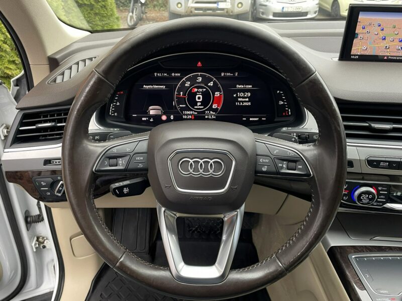 Audi Q7 7-Osobowa, 4x4, HAK, LED, Klima, Navi, Tempomat, Asystent, Wentyle,USB III (2015-)