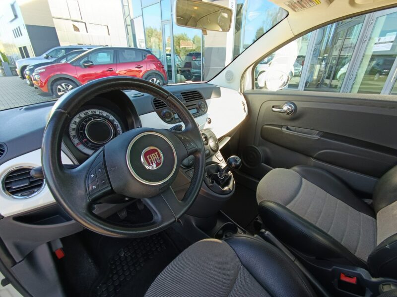 Fiat 500 LOUNGE Cabrio 1.3 16V MJET 95KM, boogate wyposażenie, serwisowany I (2007-)