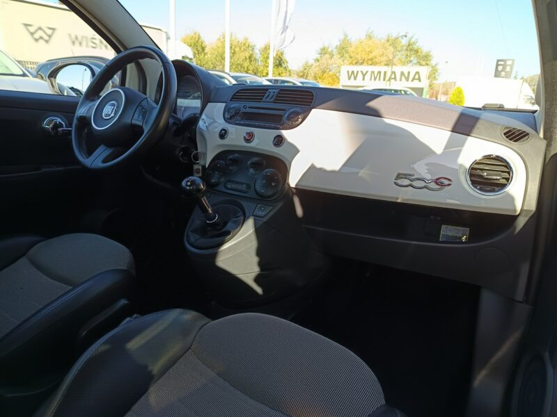 Fiat 500 LOUNGE Cabrio 1.3 16V MJET 95KM, boogate wyposażenie, serwisowany I (2007-)