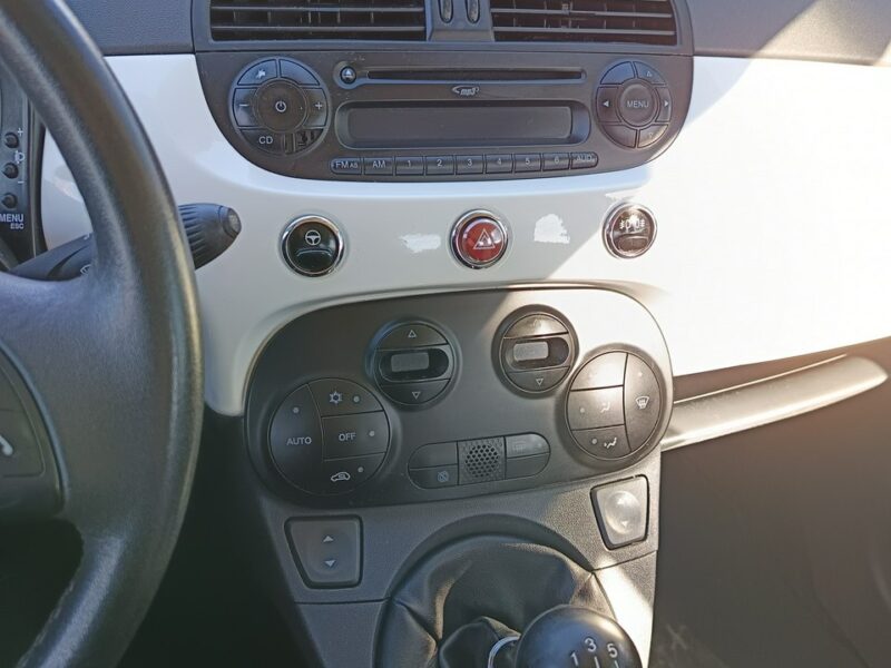 Fiat 500 LOUNGE Cabrio 1.3 16V MJET 95KM, boogate wyposażenie, serwisowany I (2007-)