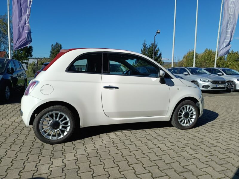 Fiat 500 LOUNGE Cabrio 1.3 16V MJET 95KM, boogate wyposażenie, serwisowany I (2007-)