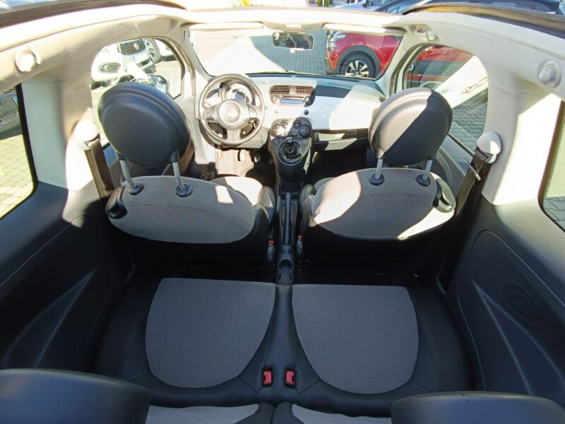 Fiat 500 LOUNGE Cabrio 1.3 16V MJET 95KM, boogate wyposażenie, serwisowany I (2007-)