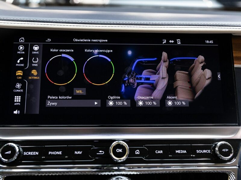 Bentley Continental Flying Spur V8. Gwarancja 04.2026. Bang & Olufsen. Head-Up. Masaże.