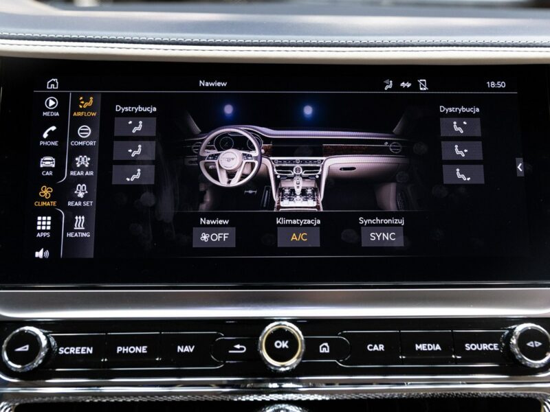 Bentley Continental Flying Spur V8. Gwarancja 04.2026. Bang & Olufsen. Head-Up. Masaże.
