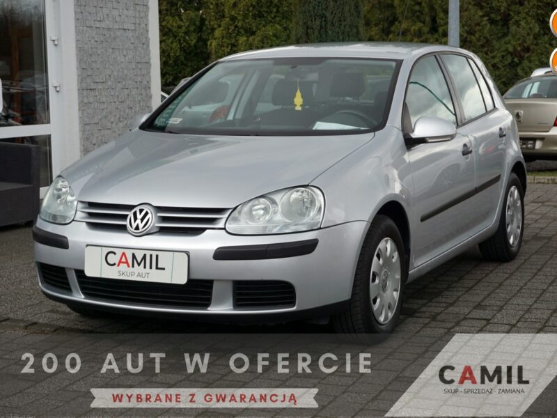 Volkswagen Golf z pełną historią serwisową, zarejestrowany, zadbany, ekonomiczny, V (2003-2008)