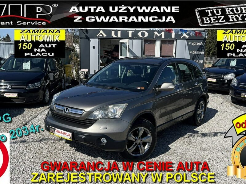 Honda CR-V 4X4 ,2.0 LPG ! Super wyposażony i utrzymany ! Gwarancja AUTOMI-X.PL III (2006-2012)