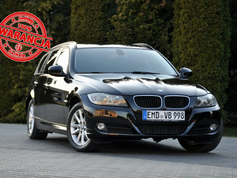 BMW 320 2.0d(143KM)*Lift*Czarna*Parktronik*I Właściciel*Reling*Alu16"ASO BMW E90E91E92E93(2005-2012)